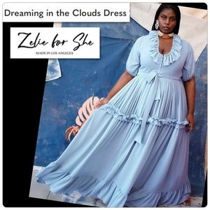 Zelle For She “Dreaming in the Clouds” Maxi Dress NWT Size 3X